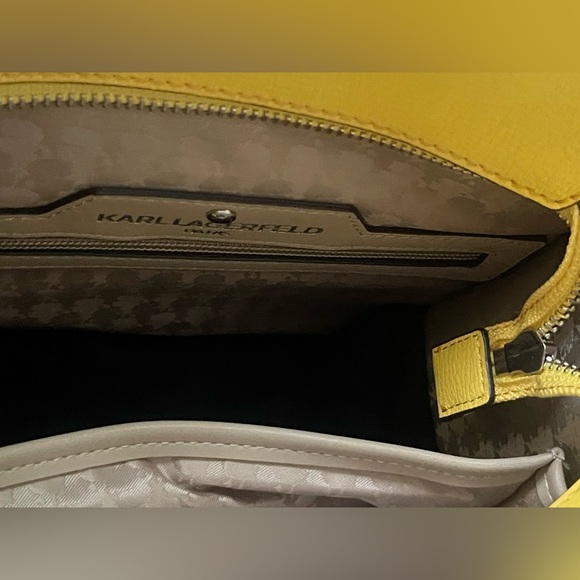 KARL LAGERFELD Nouveau Tote/Crossbody - Yellow - NWT - Picture 2 of 13